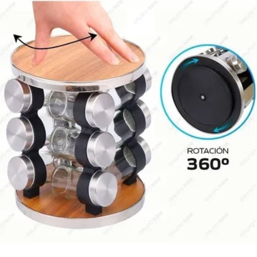 Miniatura 2 de Condimentero Giratorio de Especias x 12